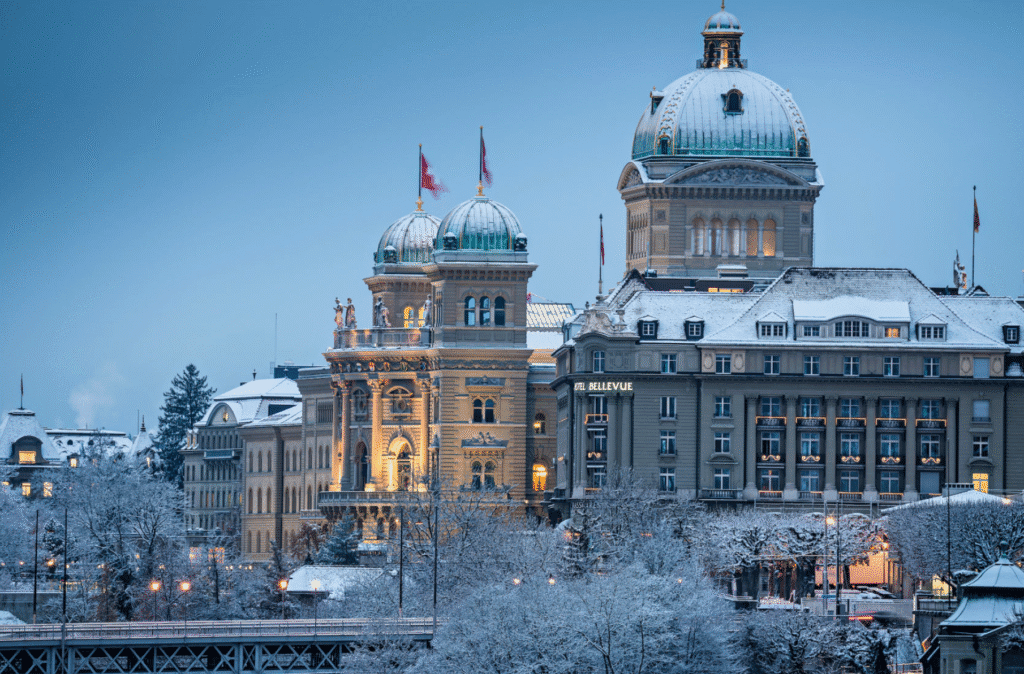 Das Bundeshaus im Winter